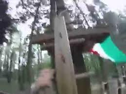 Adventure Park Suspended In Green