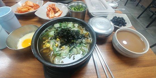 Bisa Beol Pancake Ju Yellow Beans Rice Soup