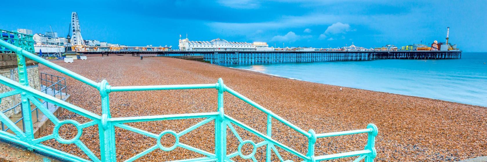 la Playa de Brighton